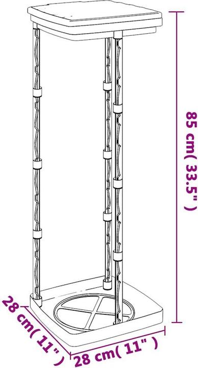 Actual product image vidaXL Müllsackständer (120 l)