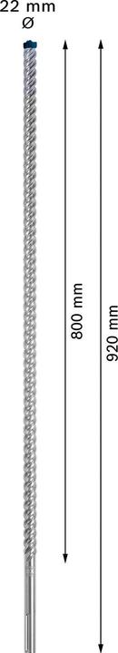 Actual product image Bosch Professional Zubehör Expert SDS max-8X hammer drill, 22 x 800 x 920 mm (4-22 millimetres)