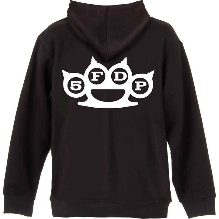Immagine prodotto Five Finger Death Punch Felpa con Cappuccio e Zip Intera Pugno di Ferro Stampa posteriore Adulto Unisex (S)