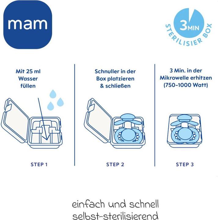 Produktbild MAM Schnuller Schnuller 2er Pack Comfort - Silikon Newborn (2 x)