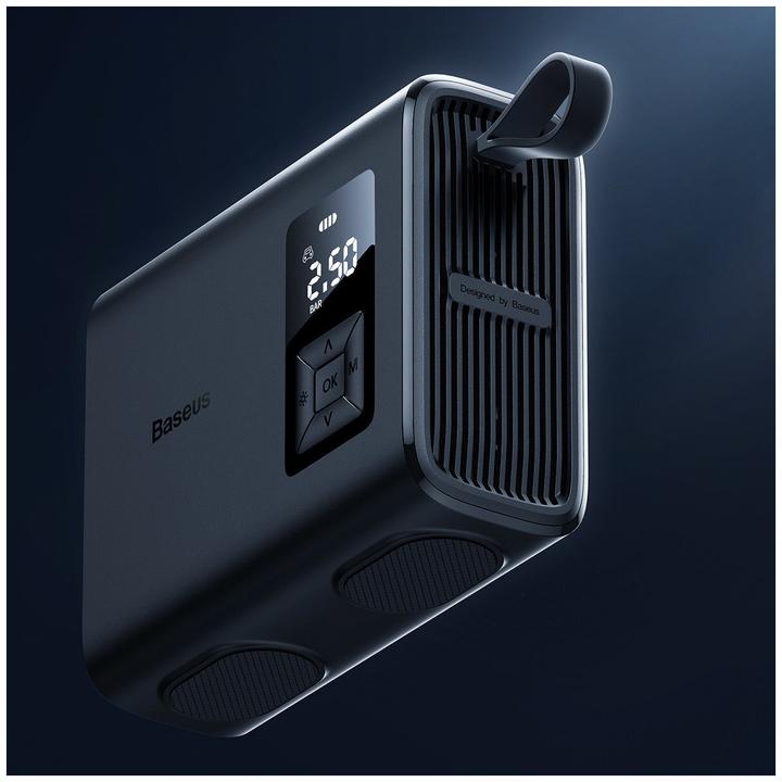 Actual product image Baseus Mega EnergyPump Series Portable Compressor, 6000 mAh with flashlight (10 bar, 6 l)