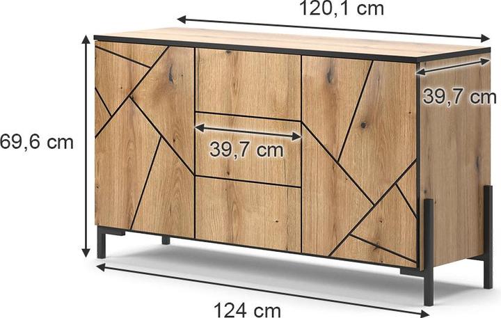 Produktbild Vicco Hatto (124 x 40 x 70 cm)