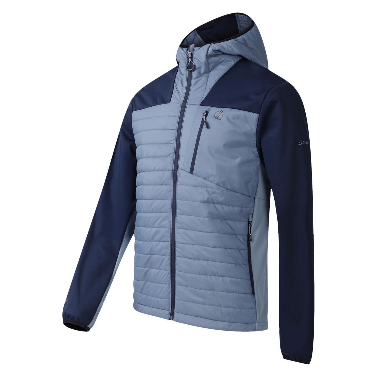 Dare2b, Herren, Outdoorjacken, Mountaineer Softshell (L), Blau, Grau, L