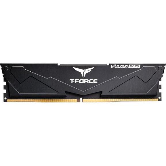 Adata RAM Team D5 6400 32GB C40 Vulcan black K2 (2 x 16GB, 6400 MHz, DDR5-RAM, DIMM), RAM, Schwarz