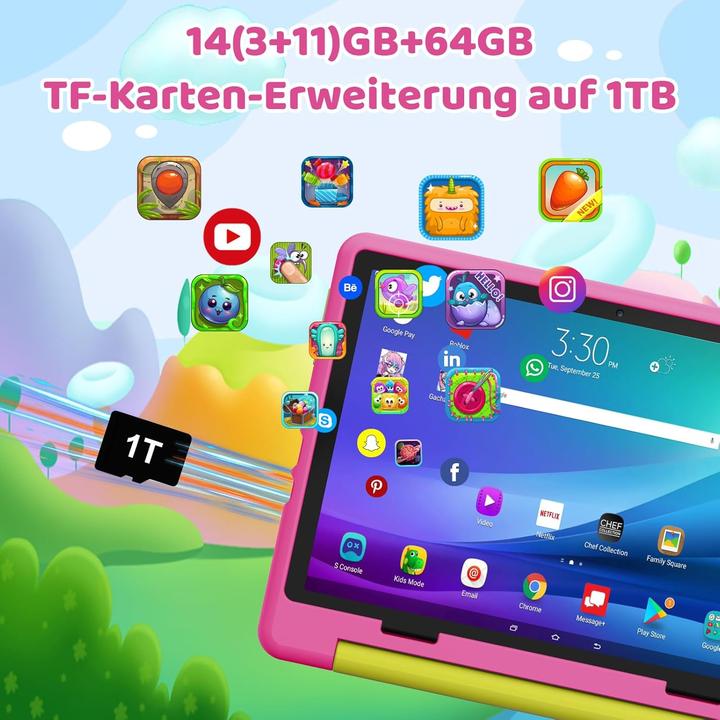 Produktbild Ainmel Kinder Tablet mit Kindersicherung (10.10")