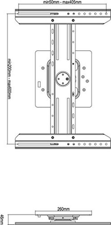 Image du produit Multibrackets Support mural universel (Mur, 55", 50 kg)