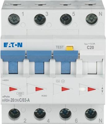Actual product image Eaton FI/LS combination, 20 A, 300 mA, LS- 120681