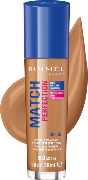 Actual product image Rimmel London Match Perfection Foundation (503 Mocha)