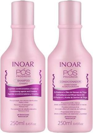 Actual product image Inoar Duo POS Progress Shampoo and Conditioner Kit 250ml (500 ml, Liquid shampoo)