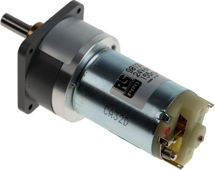 Actual product image RS PRO DC Geared Motor 24V, 100 mNm, 155 rpm