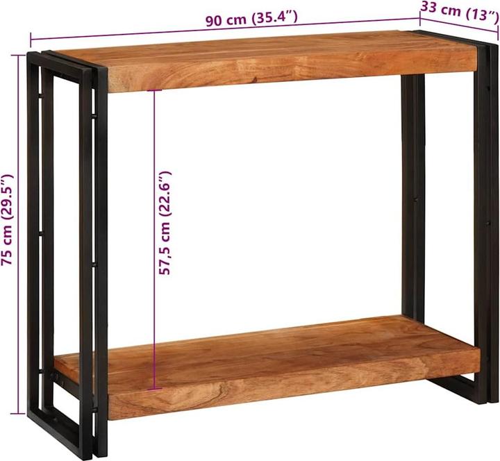 Image du produit vidaXL Konsolentisch (33 x 33 x 75 cm)