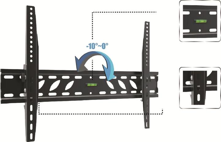 Produktbild Ankaro ANK BASIC - TV Wandhalterung neigbar 30""- 70"" schwarz (Decke, 30" - 70")