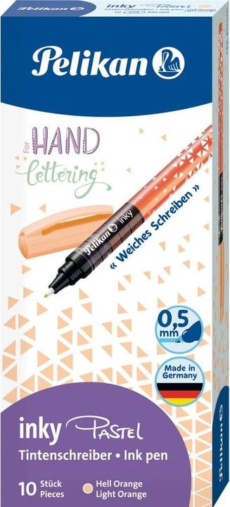 Image du produit Pelikan Stylo à encre inky 273, orange pastel (Orange pastel, 10 x)