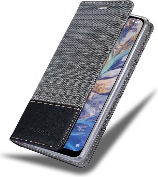 Produktbild Cadorabo Book Jeans Optik Cover (Nokia 7.1 Plus)