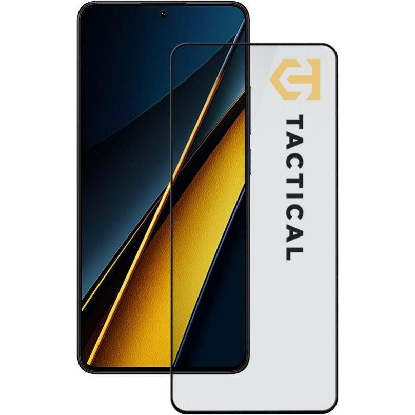 NoName Tactical Glass 5D Poco X6 Pro Black (1 Stück, Xiaomi Poco X6 Pro), Smartphone Schutzfolie, Schwarz