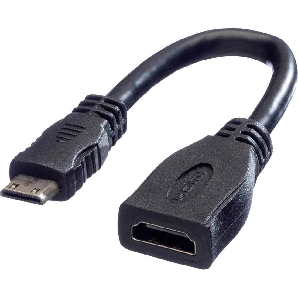 Value HDMI a (0.15 m), Cavo video, Nero