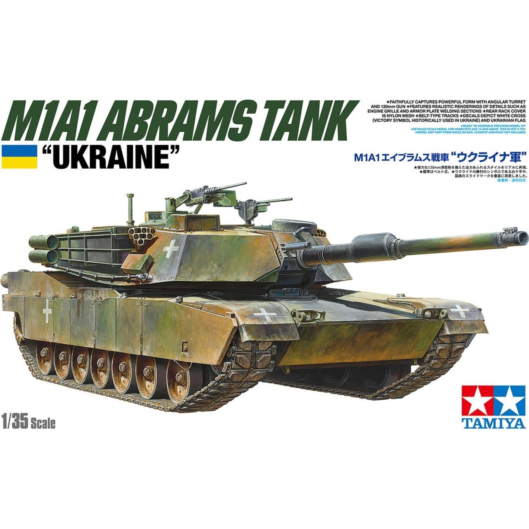 Tamiya 1/35 M1A1 Abrams Tank Ukraine
