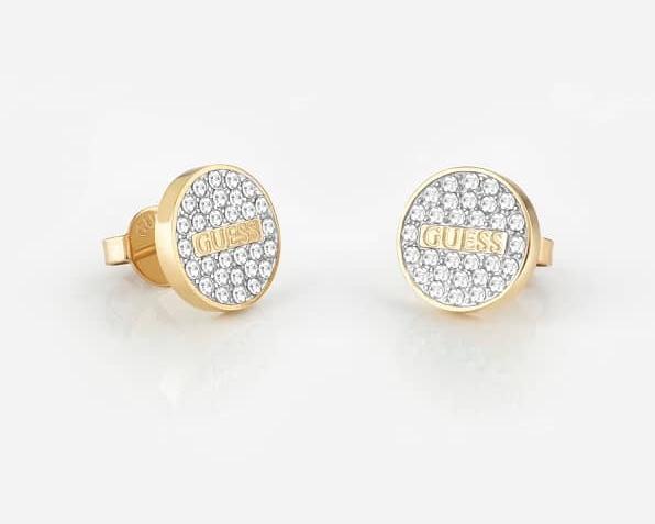 Produktbild Guess Glitter Studs Party Gold Plated Earrings JUBE02155JWYGT/U (Edelstahl)
