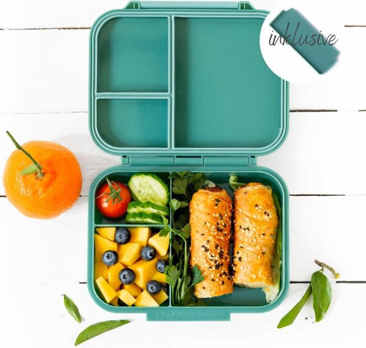 Lekkabox Mini Classic Lunchbox mit 3 Fächern & Trenner