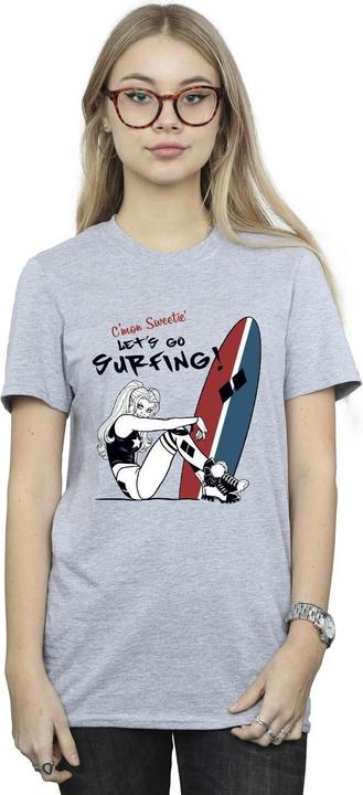 Produktbild Harley Quinn Let's Go Surfing Baumwolle Boyfriend TShirt (S)