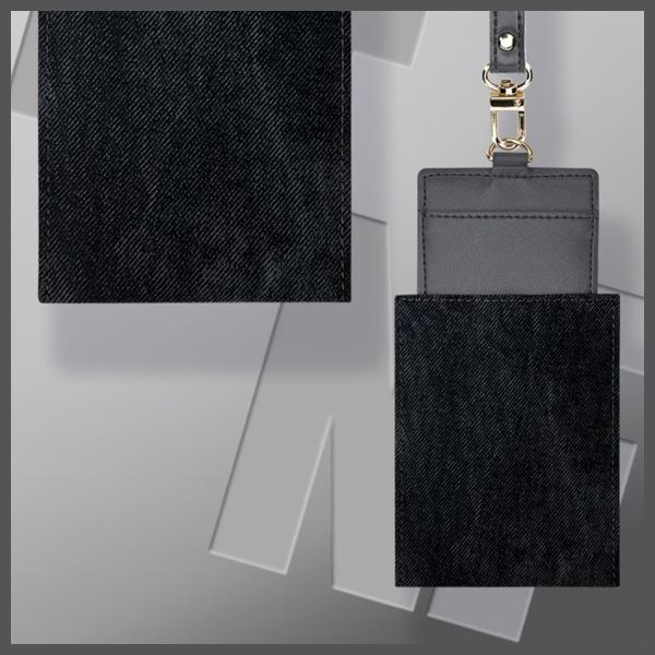 Actual product image iLike Nimmy card wallet black Glasses Panda