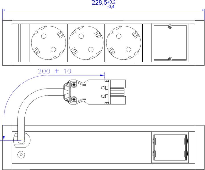 Image du produit Bachmann VENID - Prises multiples - entrée, entrée GST18 (3x, CEE 7/3)
