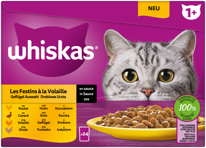 Immagine prodotto Whiskas Frischebeutel (Adulto, 24 pz., 2300 g)