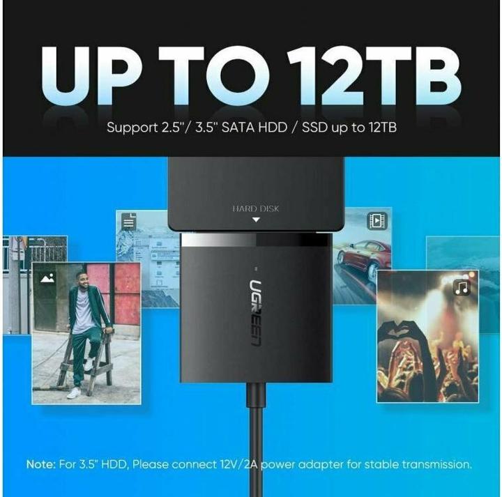 Productafbeelding Ugreen USB 3.0 naar SATA Converter Adapter 2.5" SATA SSD HDD naar USB 3.0