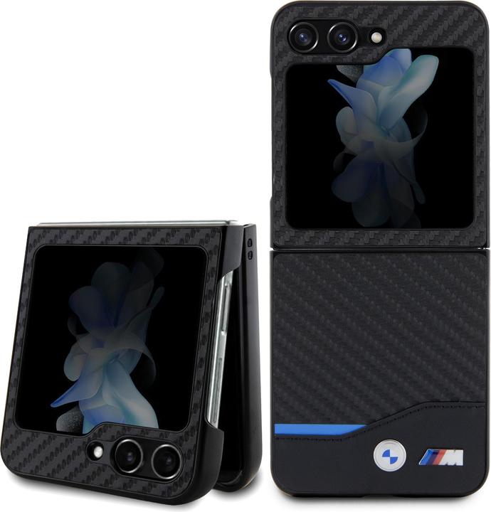 Actual product image BMW M Collection Carbon Case for F731B Samsung Galaxy Z Flip5 - black (Samsung Galaxy Z Flip5)