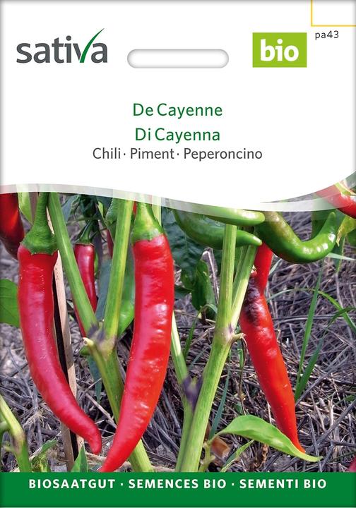 Produktbild Sativa De Cayenne – Chilli Bio (Gemüsesamen)