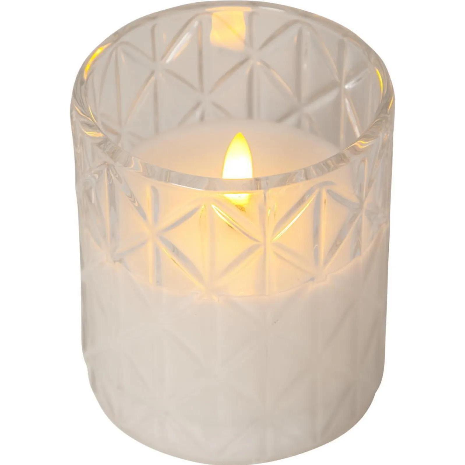 Star Trading, LED Kerzen, LED Pillar Kerze Flamme Romb (1 x)