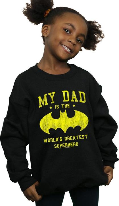 Immagine prodotto Batman My Dad Is A Superhero Felpa Ragazze (152, 158)