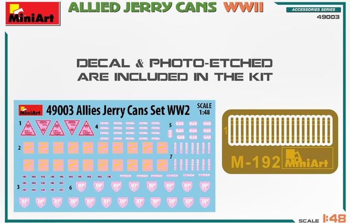 Actual product image Mini art Allied Jerry Cans WW2