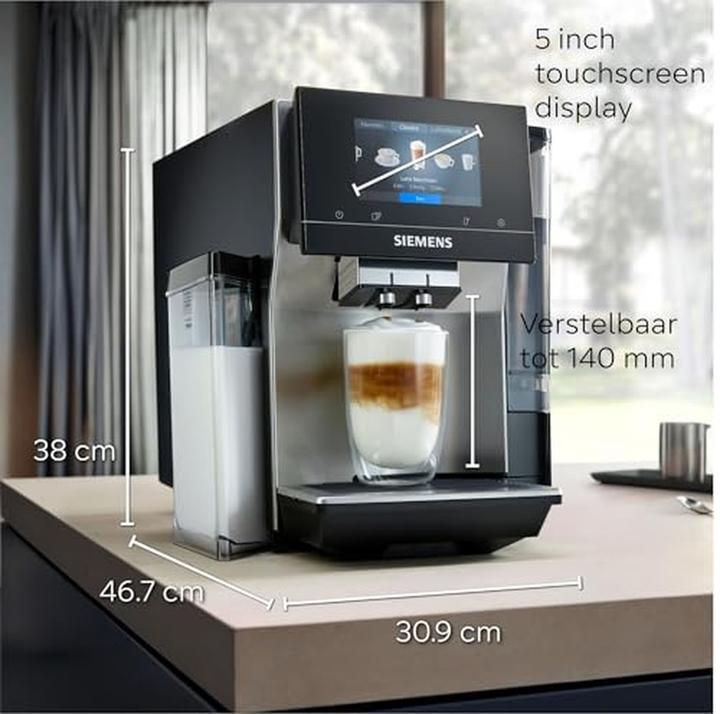 Actual product image Siemens TQ715R03 EQ 700 Integral Coffee Machine