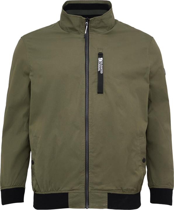 S.Oliver Outdoor-Jacke Outdoor-Jacke mit Stehkragen und Kontrast-Details (5XL)