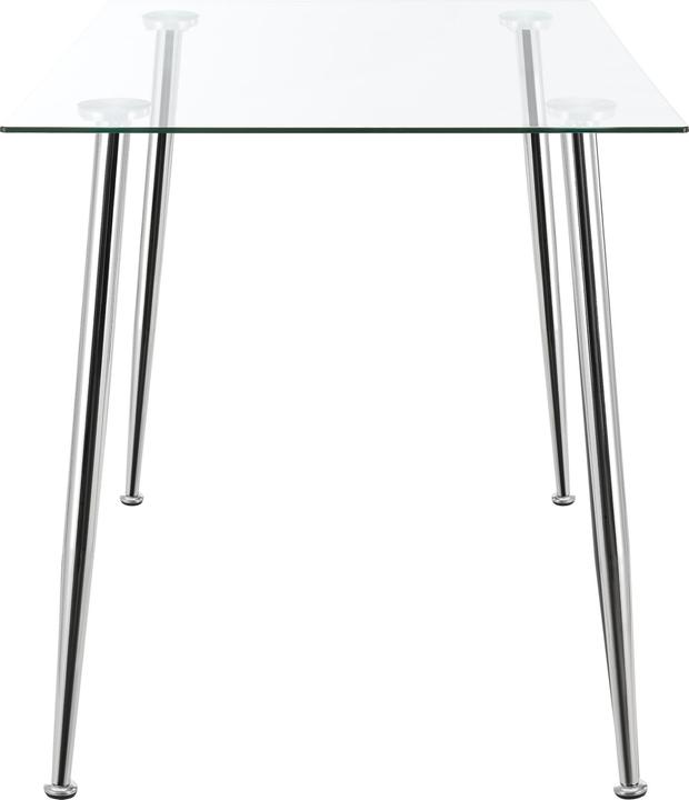 Actual product image En.Casa Hyrynsalmi chrome glass table