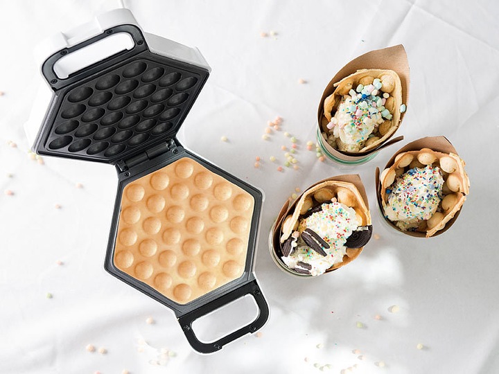 Produktbild Rosenstein & Söhne Waffeleisen für Bubble Waffeln nach Hong-Kong-Art