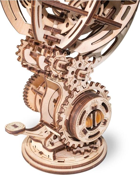 Actual product image Eco Wood Art Kinetic Globe - 3D wooden construction kit