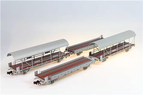 Image du produit Liliput Chariot d'accès BLS/chariot de chargement de voitures 4 pces (Voie N)