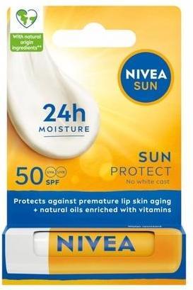 Actual product image NIVEA Sun Protect Lip Balm Spf 50 55ml - High Protection For Your Lips (Lip balm, 55 ml)
