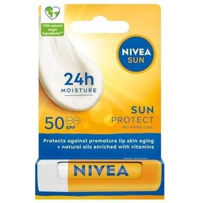 Nivea , Cura Delle Labbra, Sun Protect Lip Balm Spf 50 55Ml - Alta Protezione Per Le Tue Labbra (Balsamo Per Le Labbra, 55 Ml)