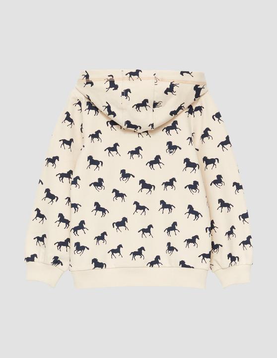 Produktbild s.Oliver Sweatshirt Kapuzen-Sweatshirt mit All-over-Print (116, 122)