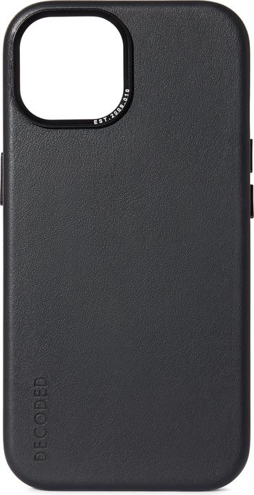 Productafbeelding Decoded Leren beschermhoes voor iPhone 15 Plus Zwart (Apple iPhone 15 Plus)