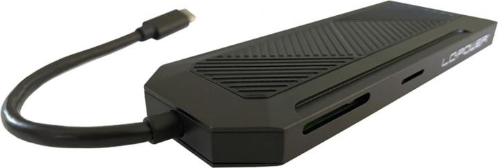 Actual product image LC-Power HUB LC-HUB--C-MULTI-6-RGB black (USB-C, 6 Ports)
