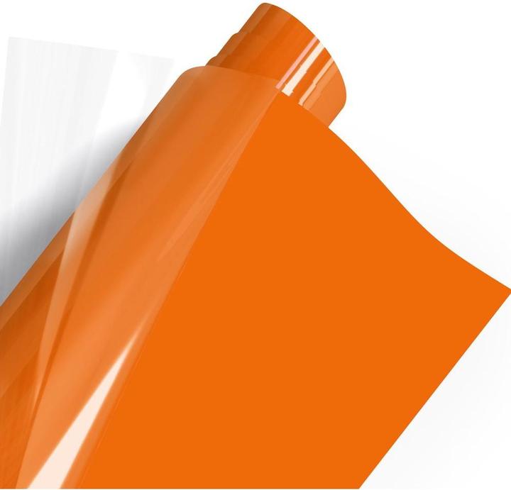 Actual product image Poli-tape Aufbügelfolie Poli-Flex turbo, 30.5 x 122 cm, Orange