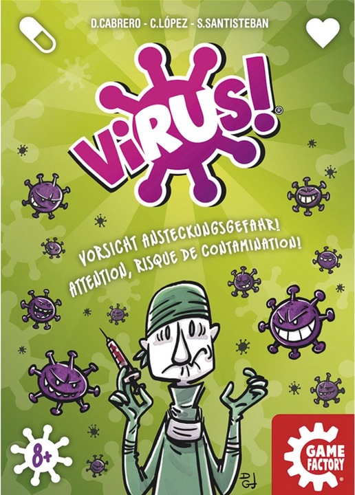 Actual product image Game Factory Virus (German, French, Italian)