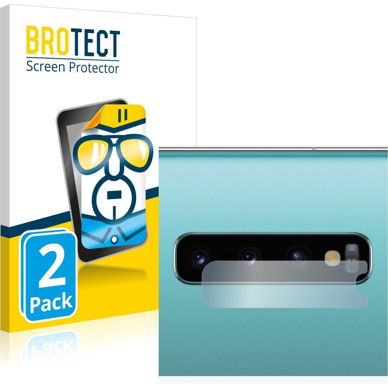 BROTECT Pellicola Trasparente (2 pz., Samsung Galaxy S10+), Pellicola protettiva smartphone, Trasparente