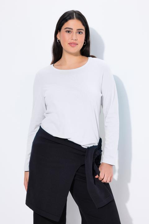 Produktbild Ulla Popken Shirt, Slim, Rundhalsausschnitt, Langarm (58)