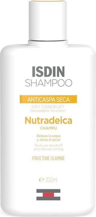 Isdin Nutradeica Anti Schuppen Dermatologisches Shampoo für milde Seborrhoe 200ml (200 ml, Flüssiges Shampoo)
