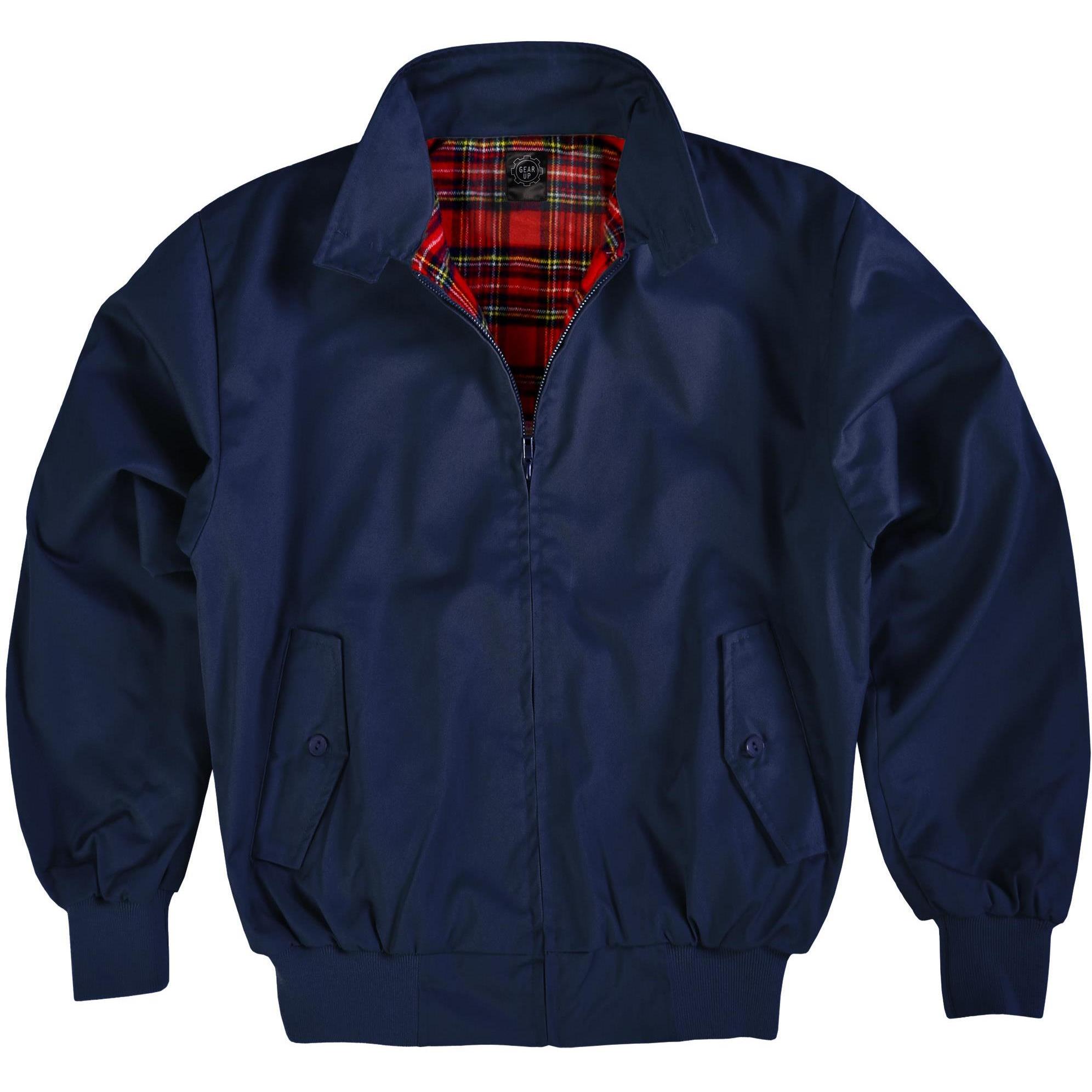 Gear Up, Herren, Jacke, Herren Harrington Jacke (XXL), Blau, XXL